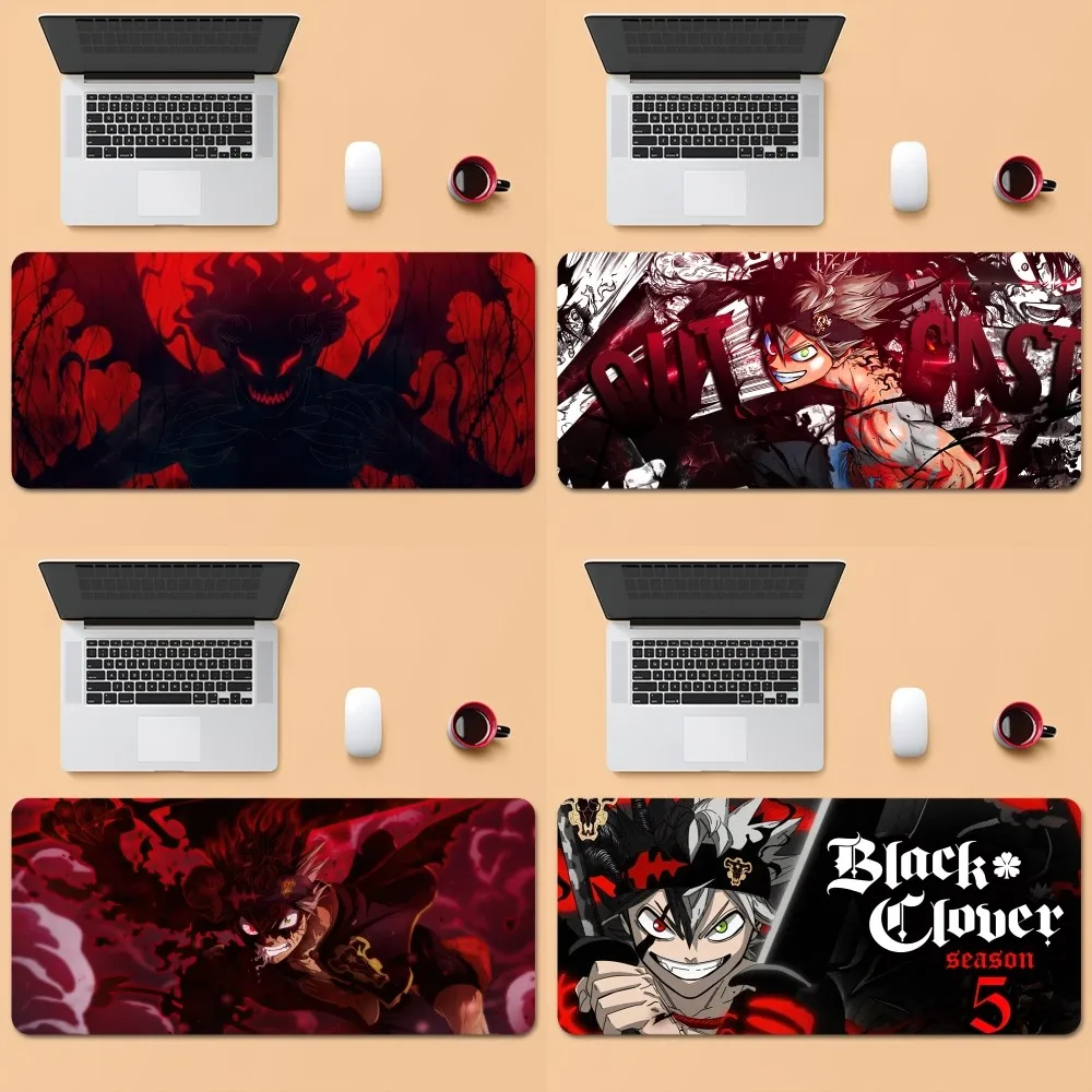 Bilibili Black Clover Anime Cool Mousepad Office Large Small Computer PC Keyboard Mouse Rubber Game Anti-Slip Mice Mat Big