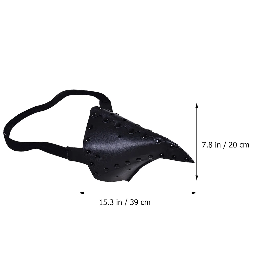 

1Pcs Bird Beak Mask Stylish PU Halloween Party Masks Steampunk Decorative Plague Mask Black Halloween Party Masks