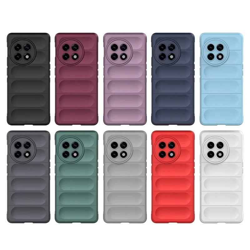 For OnePlus 11 12 5G Back Cover Phone Case Soft Liquid Silicone Anti-fall Shockproof Protect Funda Coque