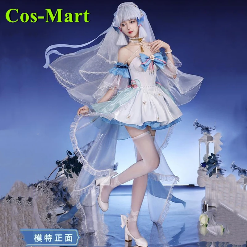 Cos-Mart Game Genshin Impact Cos Kamisato Ayaka Cosplay Costume A Confession Overture Dress Party Role Play Clothing Everyday