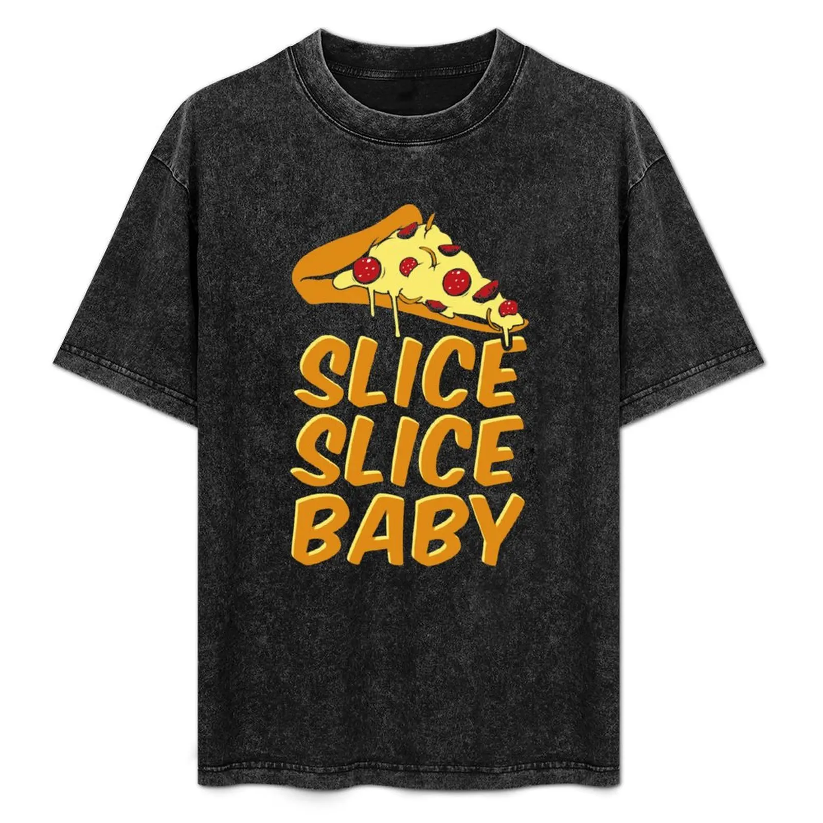 

Pizza Slice Slice Baby T-Shirt Minimalist Casual Short Sleeve Top