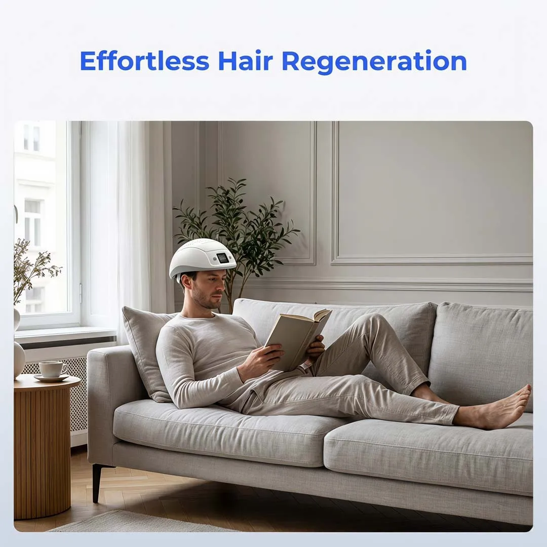 650nm Laser Cap 448 Diodes for Female Pattern Hair Loss Treatment Wearable Hair Growth Hat Rechargeable Travel Hair Care