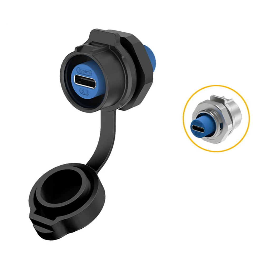 3.1 Data Port Female Socket For Harsh Environments 5A High Current Rating 1900 Mating Cycles For Industrial Equipment