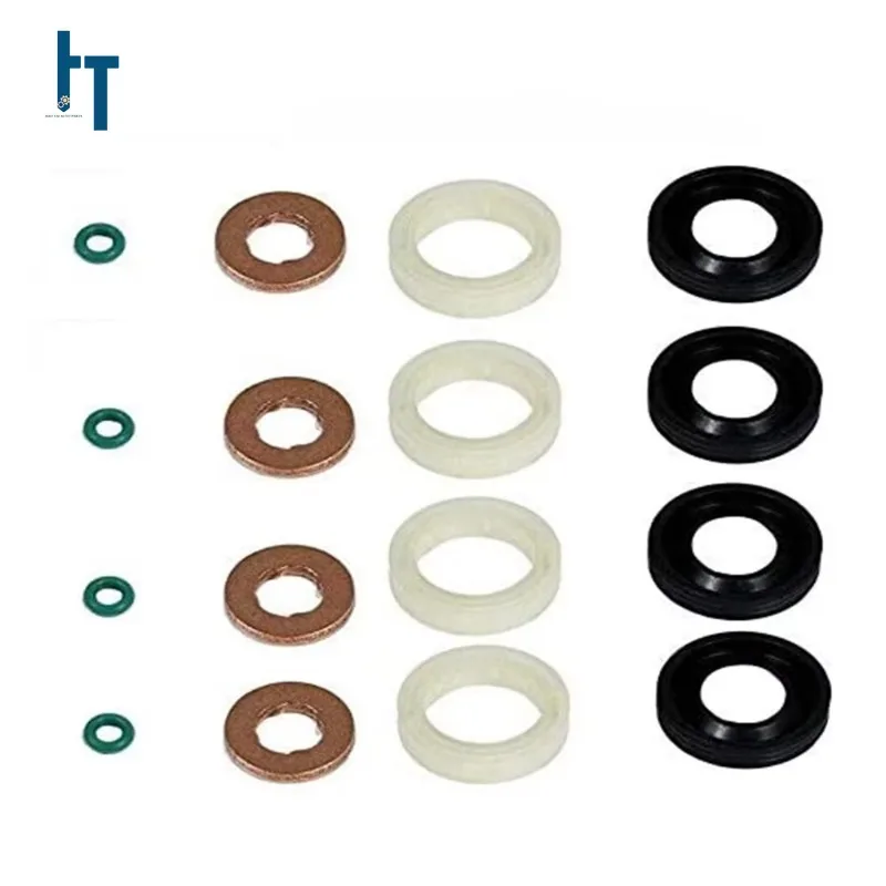 1982A0 198185 Fuel Injector Seal Washer O-Ring Kit for 1.6 HDI Peugeot Citroen Mini 1609848280 1609848080 189173 189170 198299 - Image 3