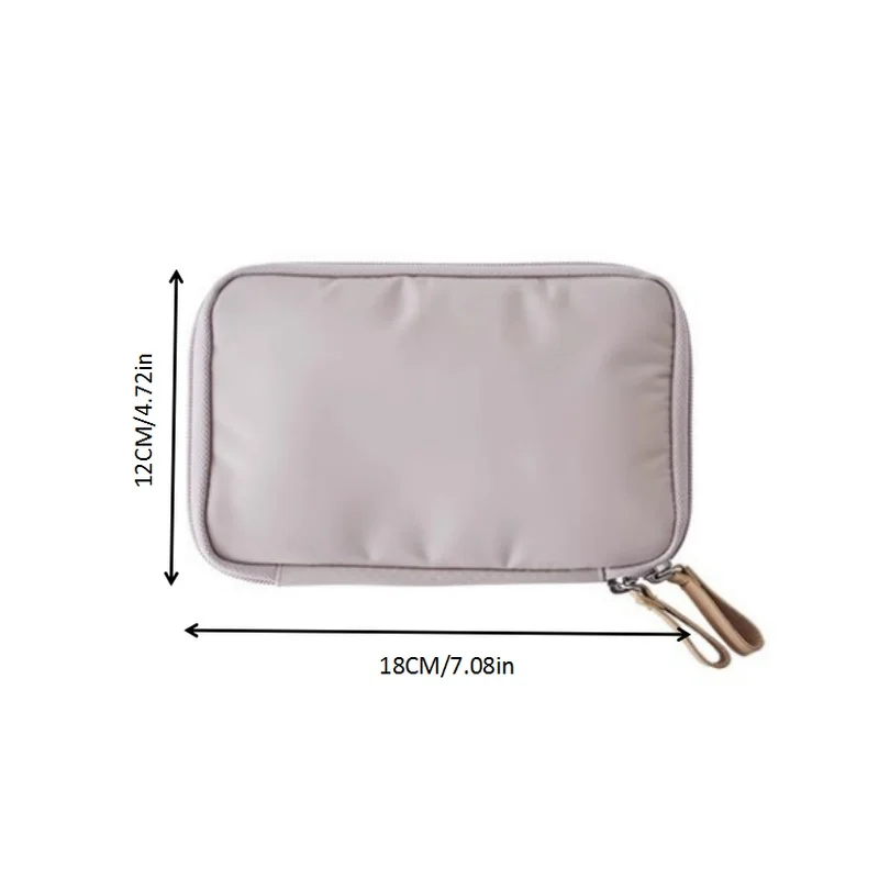 Travel Passport Holder Solid Color New Creative Nylon Unisex Handheld Document Wallet Mobile Phone and Ticket Storage Bag