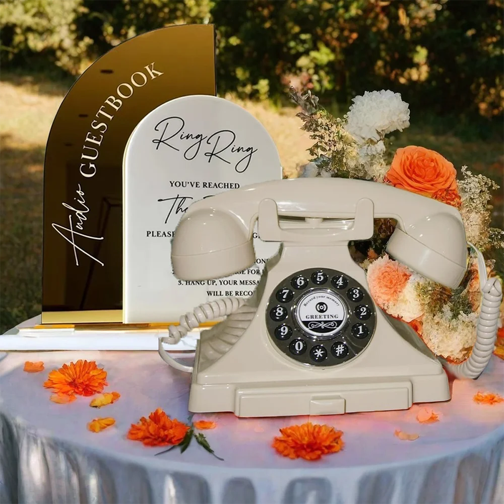 

Wedding Guest Book Voice Message Phone Audio Blessing Recording Audio Phone Guestbook Party Birthday Gift Voice Memorial Memoir