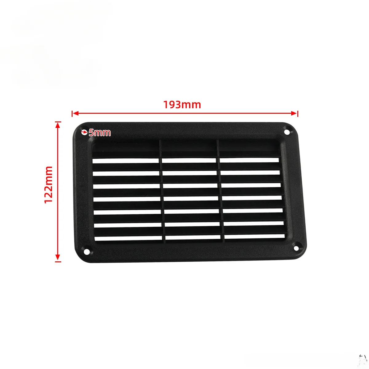 RV slanted louver air  plate/vent panel with screws