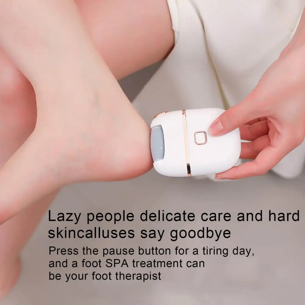 ملف القدم الكهربائية مزيل الكالس قابلة للشحن منظف القدمين منصات ذاتية اللصق مع 2 رؤساء طحن العناية بالقدم باديكير عدة