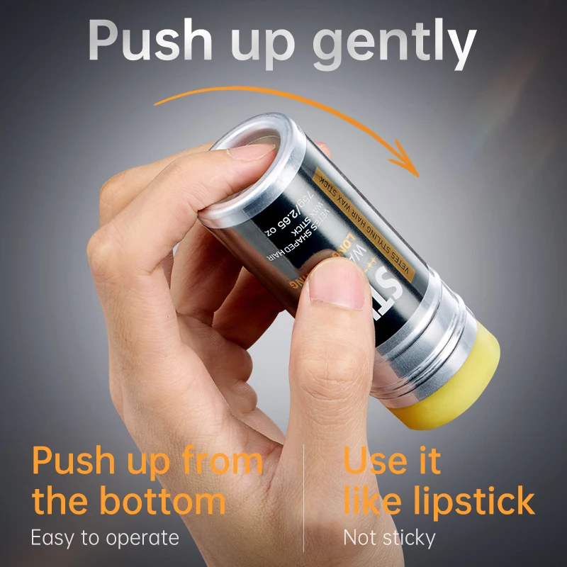 VETES حواف التحكم 75 جرام رجل تصفيف الشمع كسر الشعر عقد الشمع للشعر رجل الشعر الشمع عصا التقاط النمذجة تصفيفة الشعر للجنسين