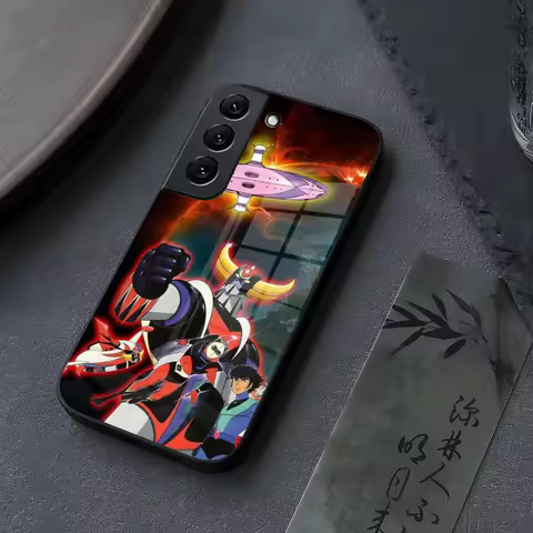 UFO R-Robot G-Goldorak Phone Case Glass for Samsung Galaxy S23 S25 S24 S21 S22 S20 Ultra Fe Plus A34 A16 A54 A24 A52 A53 Cover