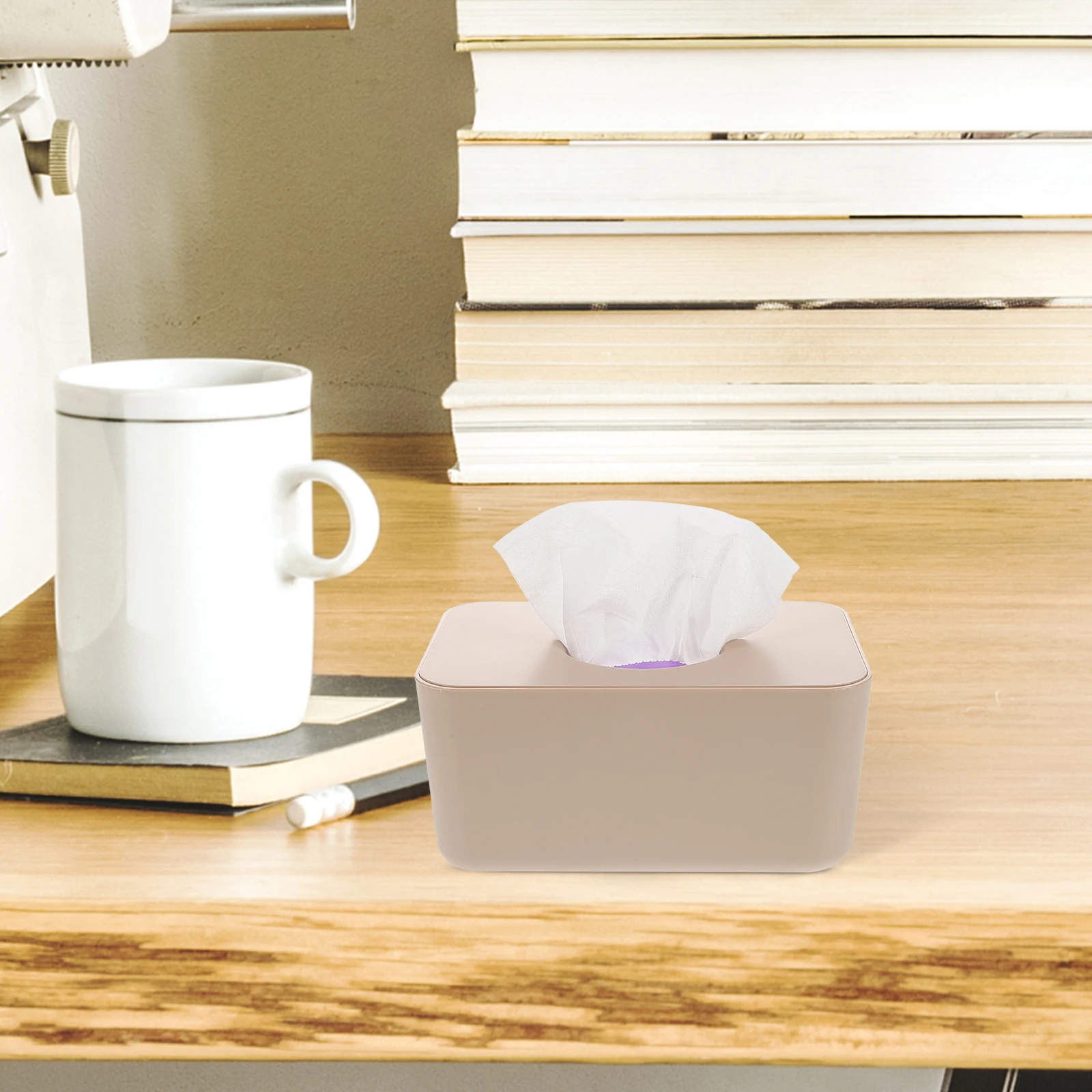 

Wet Tissue Box Large Capacity Silicone Lid Seal Design For Home Car Use Multifunction Storage Organizer Dispenser Case