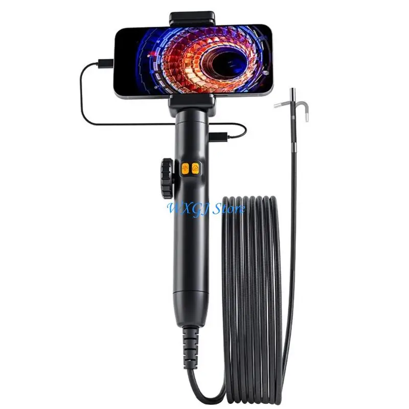 

37JE Industrial Endoscope Inspection Camera 6mm Lens 1080P 6 LEDs Borescope Camera