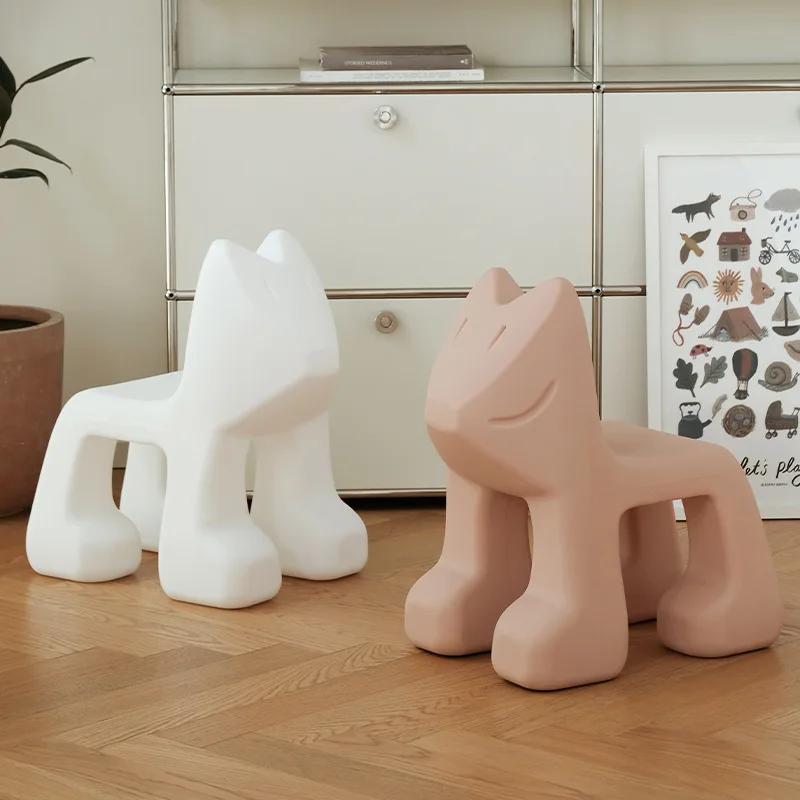 Chair cartoon animal seat plastic thickened children's chair kindergarten