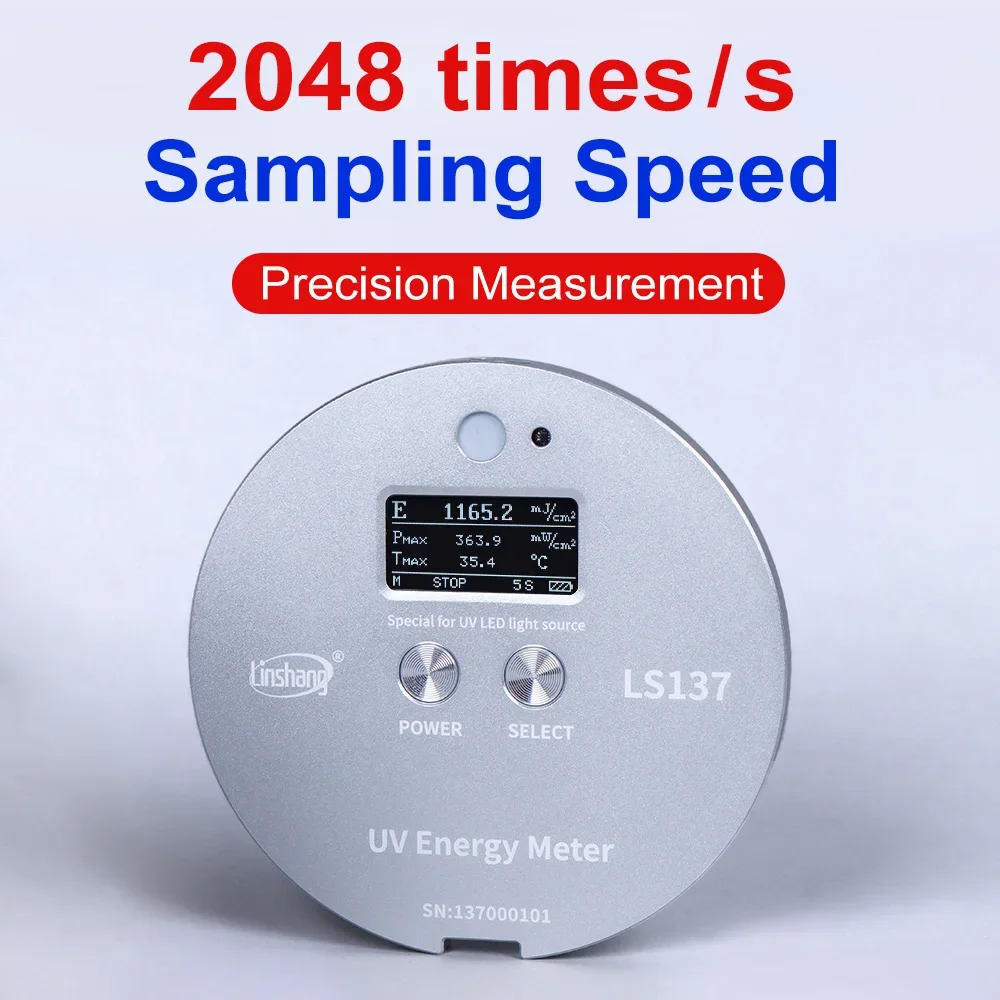 LS137 340nm ถึง 420nm UV การวัดความเข้ม UVALED Integrator Power Puck Radiometer แบบพกพา UV Energy Meter Radiometer