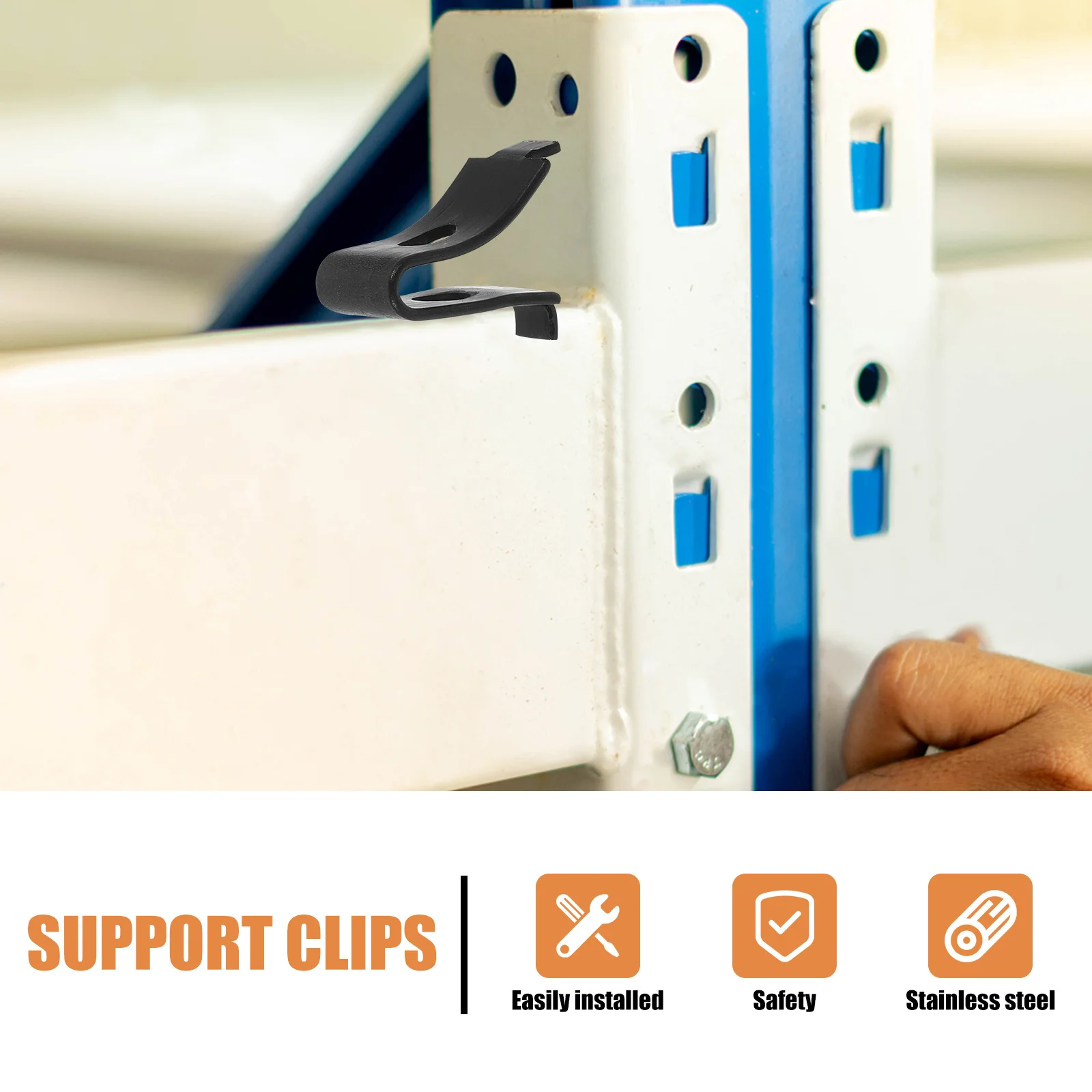 

10Pcs Metal Shelf Clips Glass Shelf Brackets Strong Support Fixtures for Window Frames Freezer Cabinet Shelving