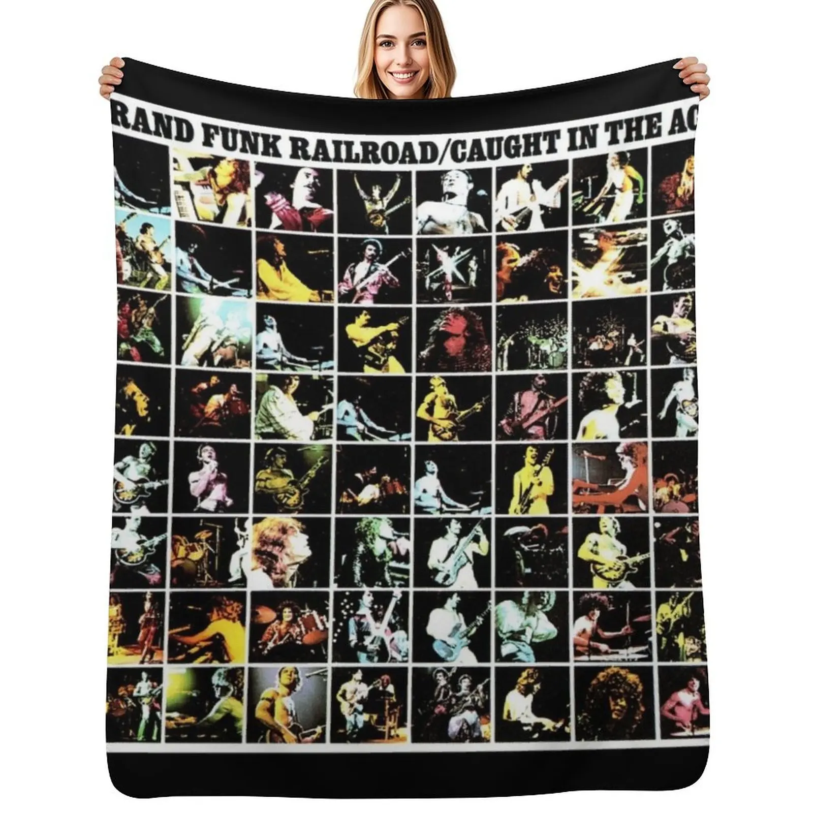 

Grand Funk Railroad caught in the act Throw Blanket Designers Multi-Purpose halloween Single Blanket