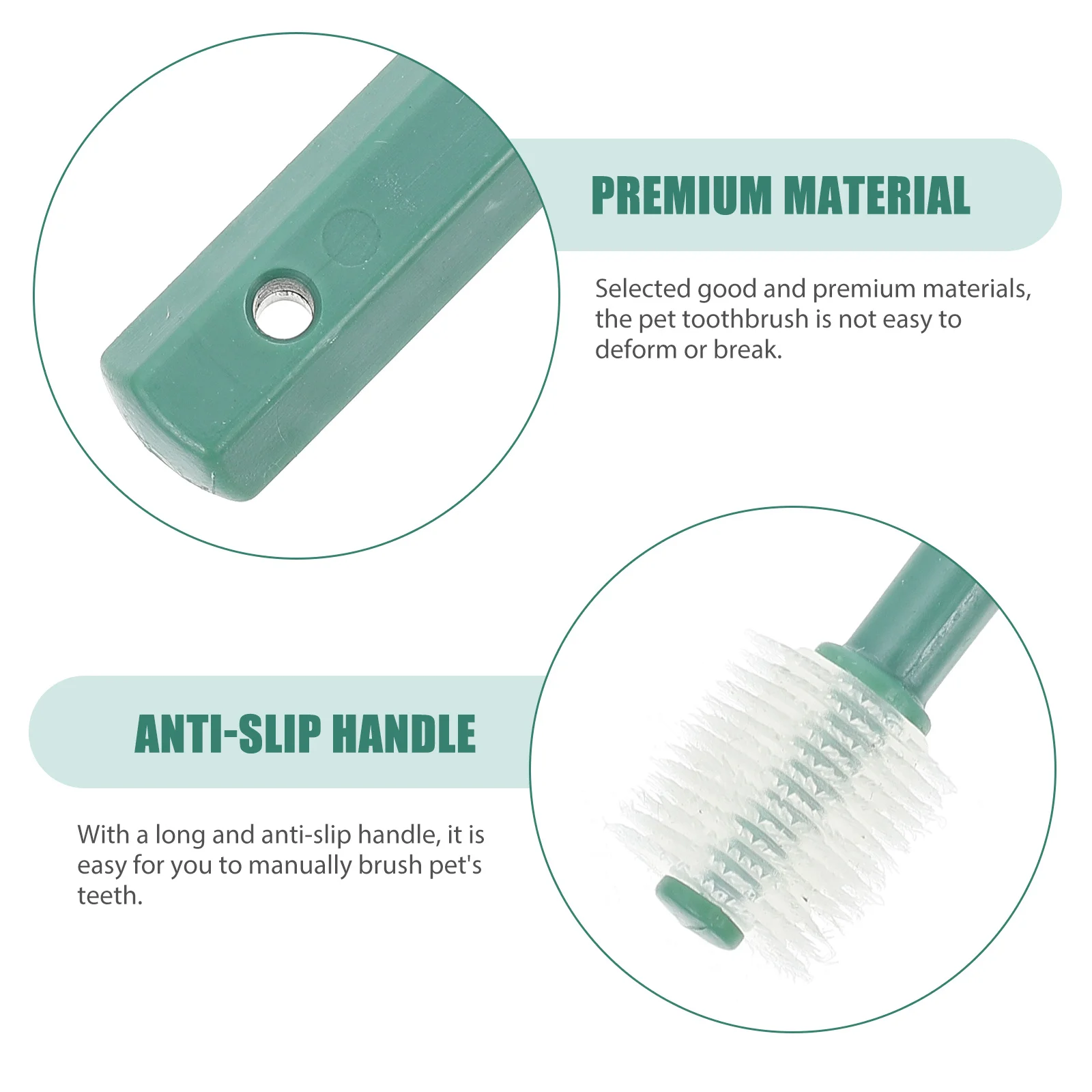 

2Pcs Pets Dog Toothbrush 360-Degree Pet Oral Cleaning Brush Small Dog Cat Tooth Brush Handheld Portable Cat Toothbrush