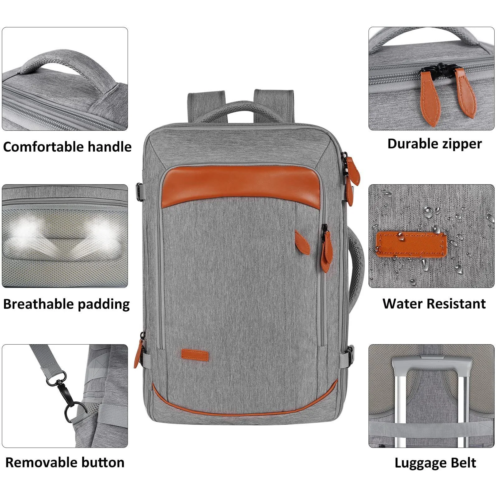 New men's multifunctional waterproof computer backpack large-capacity business shoulder bag leisure business travel bag