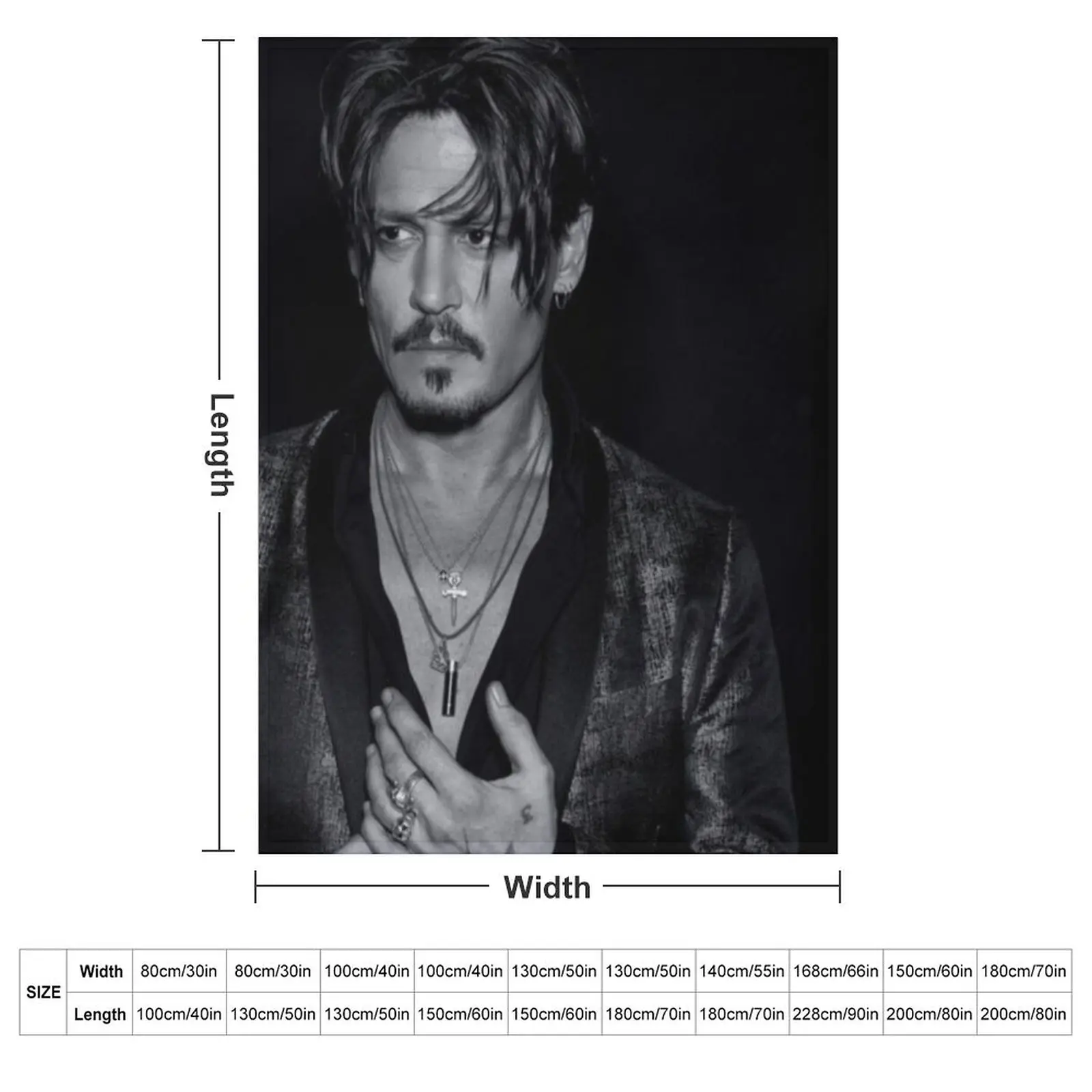 Johnny Depp Throw Blanket Blankets For Baby Softest Decorative Sofa Single Blankets