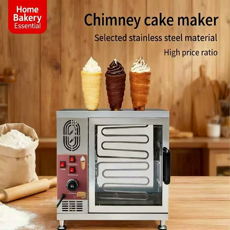 

Hot Sale Commercial Electric Chimney Cake Oven Machine Portable Bread Maker Roll Cake Making Equipment For Bakery For Flour