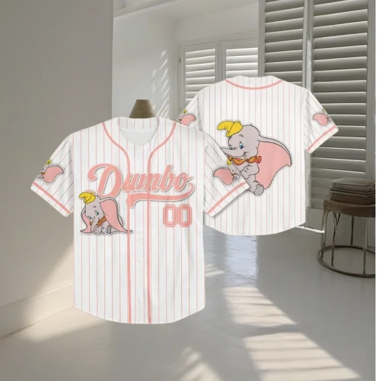 

Бейсбольная форма Дисней Дамбо на заказ 2026 года, бейсбольные майки для детей и взрослых, подарки для любителей Дамбо, футболки с мультяшными персонажами