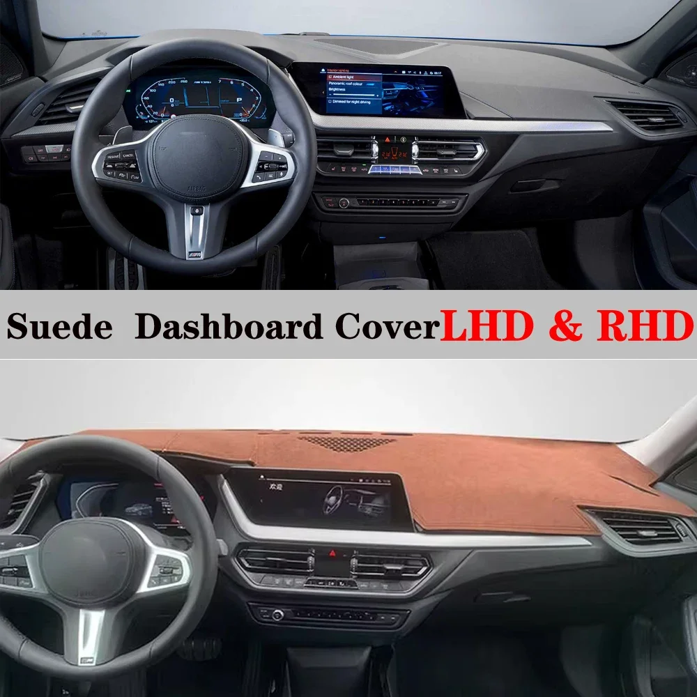 

For 2020 2021-2024 BMW 1-Series 2-Series F40 Accessories Suede Dashboard Cover Instrument Panel Dash Mat Dashmat Protective Pad