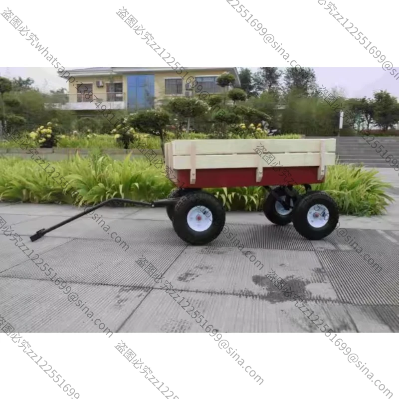Suitable for Throwing Single Four-wheel Small Trailer Prop Truck Express Greenhouse Villa CountryTrailer Outdoor CampingTrailer