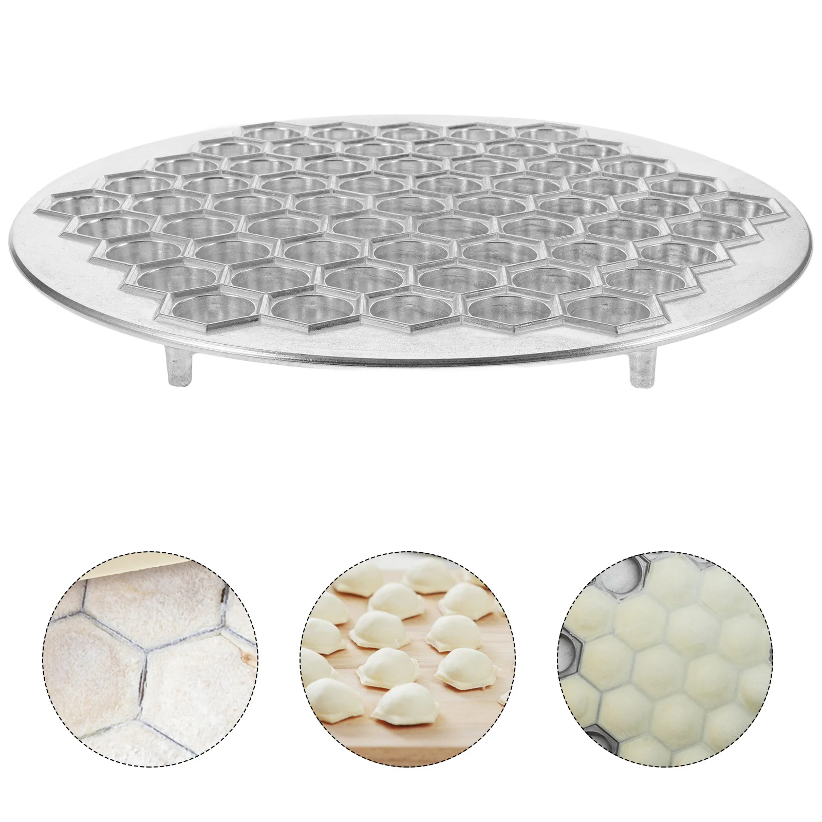 Molde para bola de masa herramienta de aleación de aluminio reutilizable para pegatinas de ollas caseras raviolis Wonton fabricante ruso utensilio de cocina