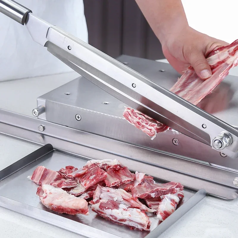 

14.5 Inch Bone Cutting Machine Stainless Steel Knife Home Commercial Meat Bone Cutter Machine