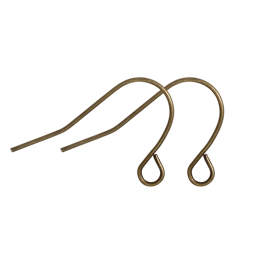 20pcs/pack Antique Silver Bronze Copper Rose Golden Hook Clasps for Bohemia Vintage Earrings DIY Jewelry Making Accessories