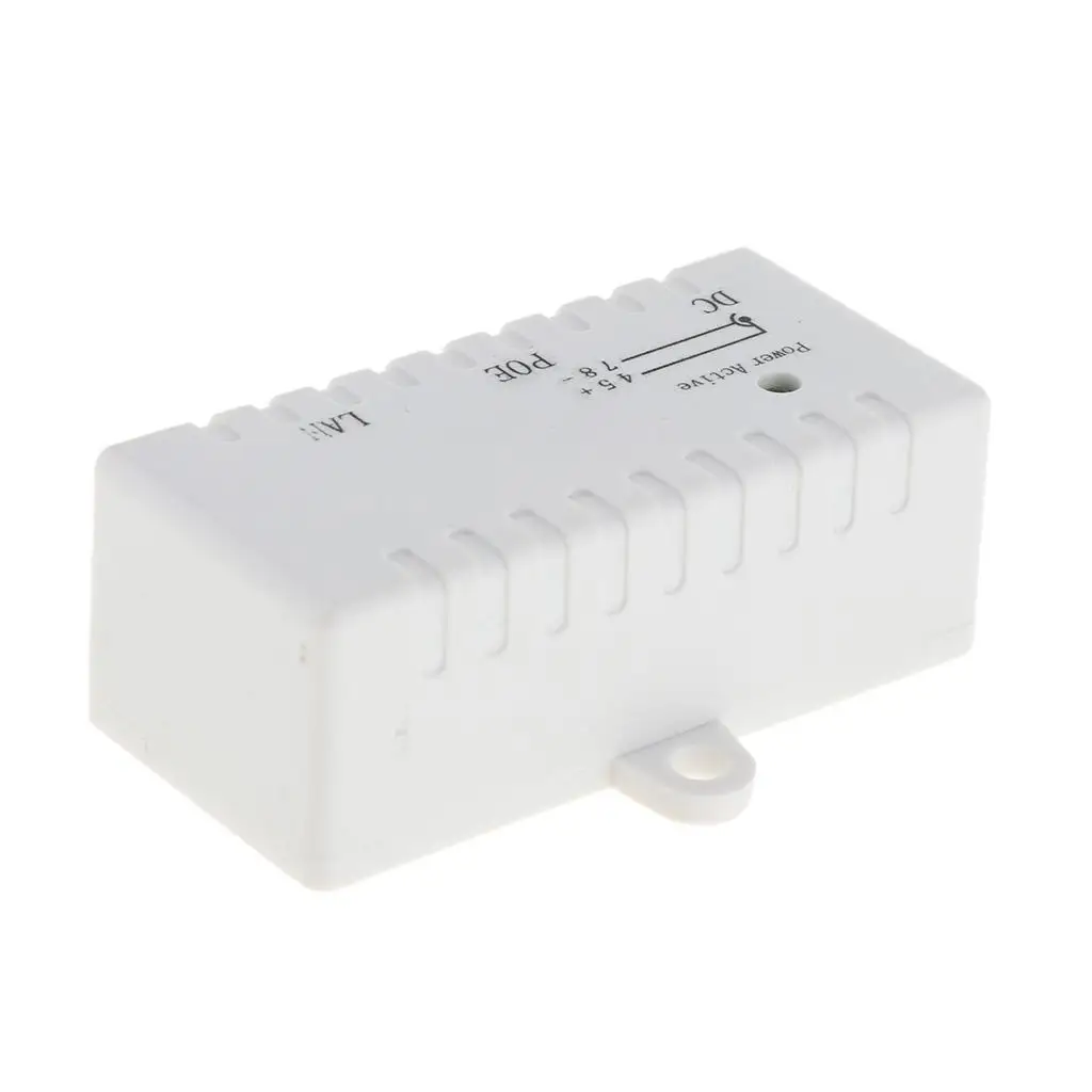 POE Splitter Adapter 48V Gigabit Network Bridge for Wireless Access Point Router Outlet Home and Office Use