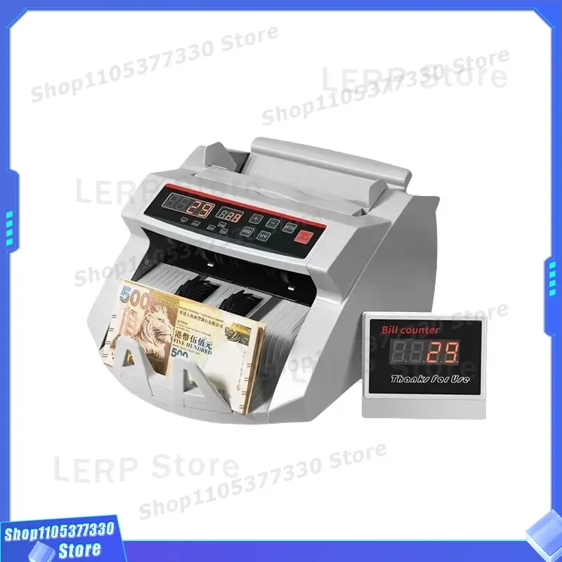 High Speed Multi Currency Banknote Counter Machine for Bank Office Business Cash Counting Device with Fake Note Detection