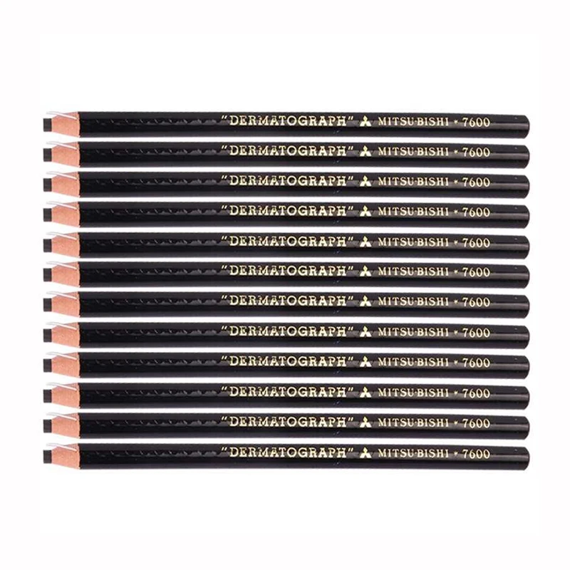 2pcs Lapis Dermatografico Eyebrow Pencil Dermograph Black Marker Pencil for Permanent Makeup Microblading Tattoo Accessories