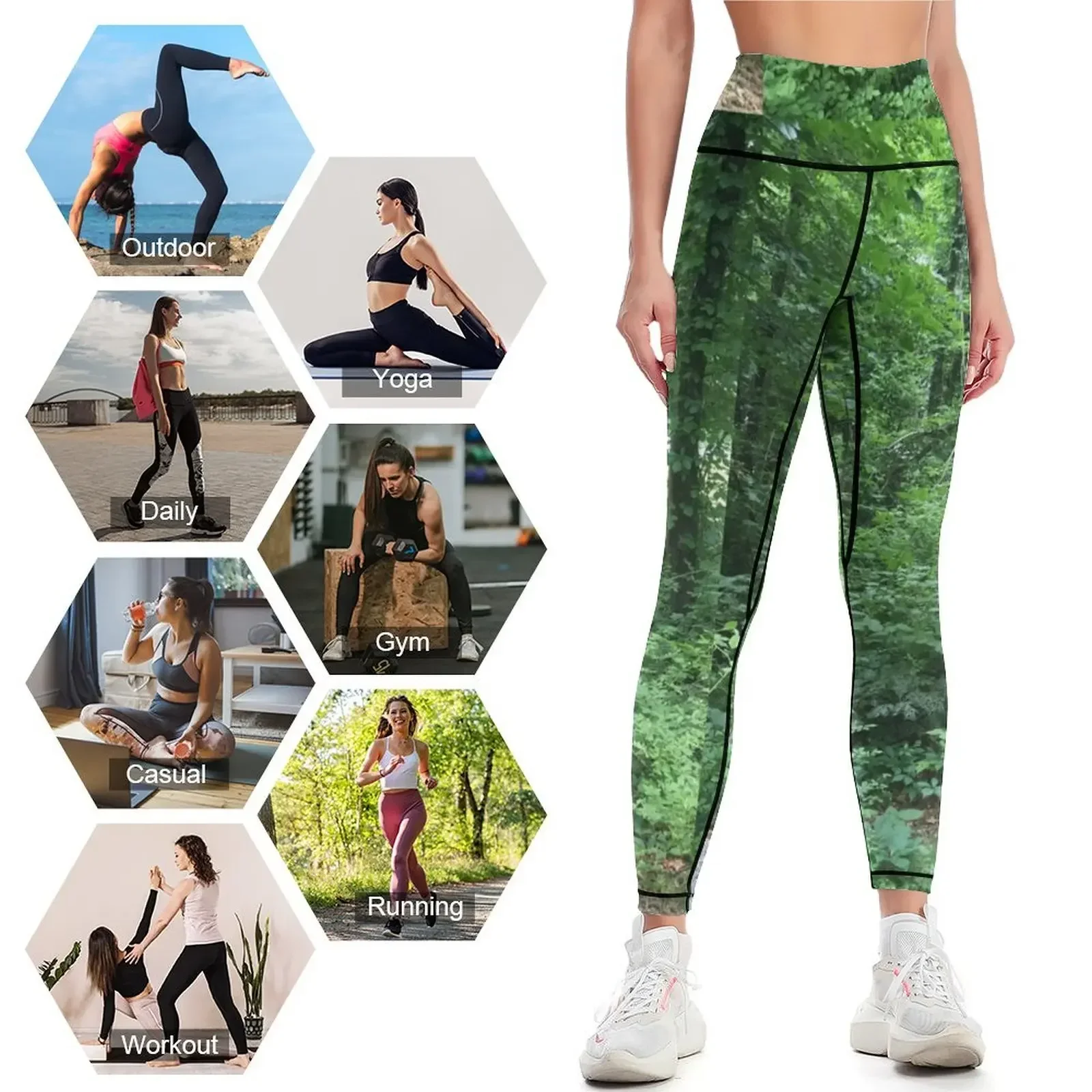 سراويل نسائية من Yellow Lab in the Forest Leggings رياضية رافعة للأعلى للفتيات سراويل رياضية نسائية