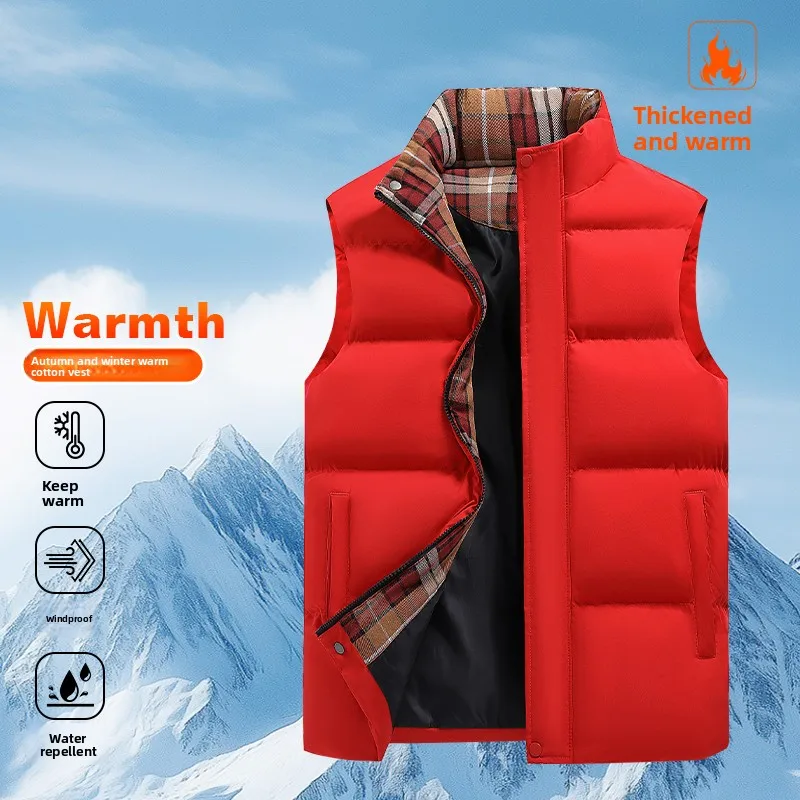 New High-quality Windproof Warm Breathable Sports Leisure Padded Jacket for Winter Fashion and Warmth Neutral Cotton Vest