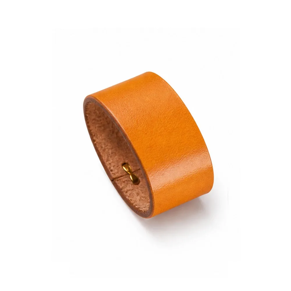 Vintage Cowhide Leather Belt Loop Keeper Delicate Replacement Belt Retainer Strap DIY Belt Retaining Ring For 3.8cm Belts