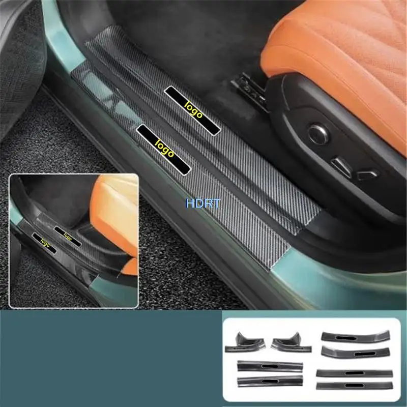 For Changan Deepal S7 2023 + Car Styling Rear Trunk Guard Boot Moulding Tail Door Trim Protector Decoration Accessories Cover