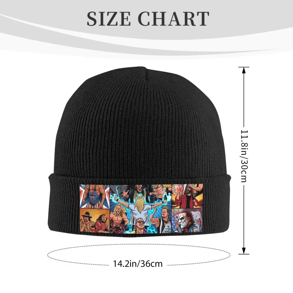 John Cena Respect Earn It, gorro de punto cálido para luchador de dibujos animados, gorro de punto para invierno, gorros, gorros de Hip Hop para Unisex