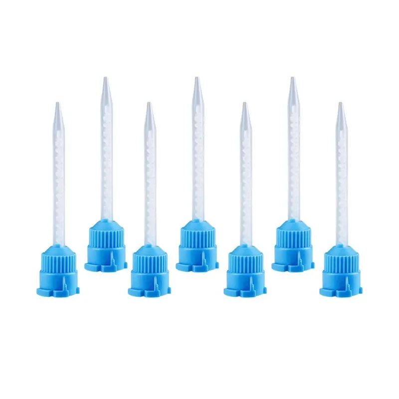 50pcs Dental Materials 1:1 Disposable Impression Nozzles Mixing Tips 0.5mm/1mm/3.5mm/5.0mm Silicone Rubber Conveying Mixing Head