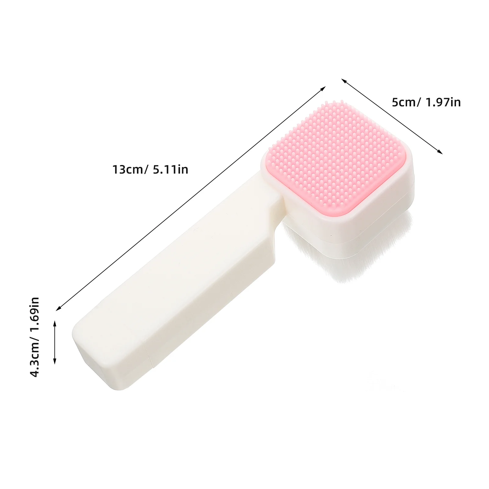 منظف الوجه المدمج من السيليكون للتقشير اللطيف والتنظيف، فرشاة تنظيف الوجه الصديقة للسفر لجميع أنواع البشرة