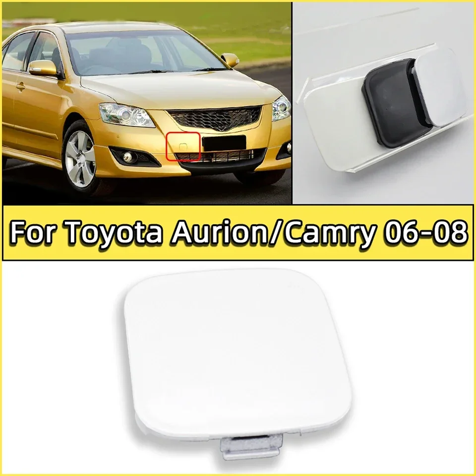 

Car Front Bumper Towing Hook Trailer Cap Lid For Toyota Camry Aurion 2006 2007 2008 Tow Hook Hualing Traction Cover Hood Trim