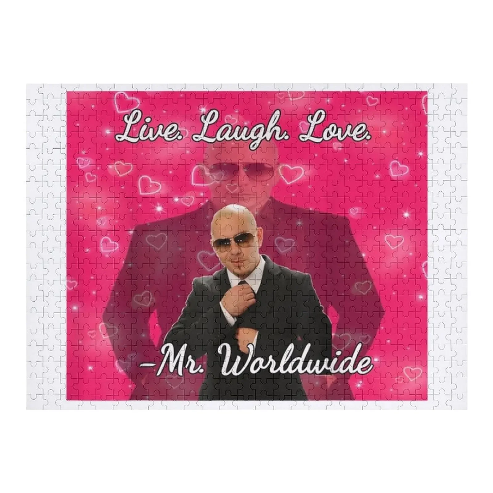 

Mr Worldwide Pitbull Valentine Jigsaw Puzzle Custom Gifts With Photo Custom Gift Puzzle