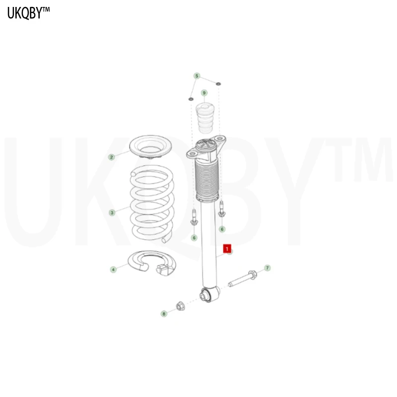 Suitable for 19-22 Te sl a MODEL3 rear shock absorber rear suspension shock absorber assembly 1044461-02-B 1044461-01-E