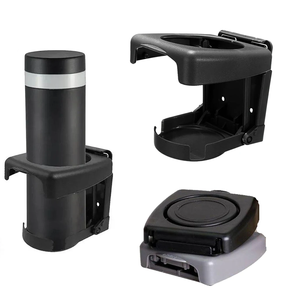 1/2PCS Adjustable Folding Drink Holder with Screws, Foldable Automotive Drink Holder, Car Cup Holder for Van Car RV Truck Boat