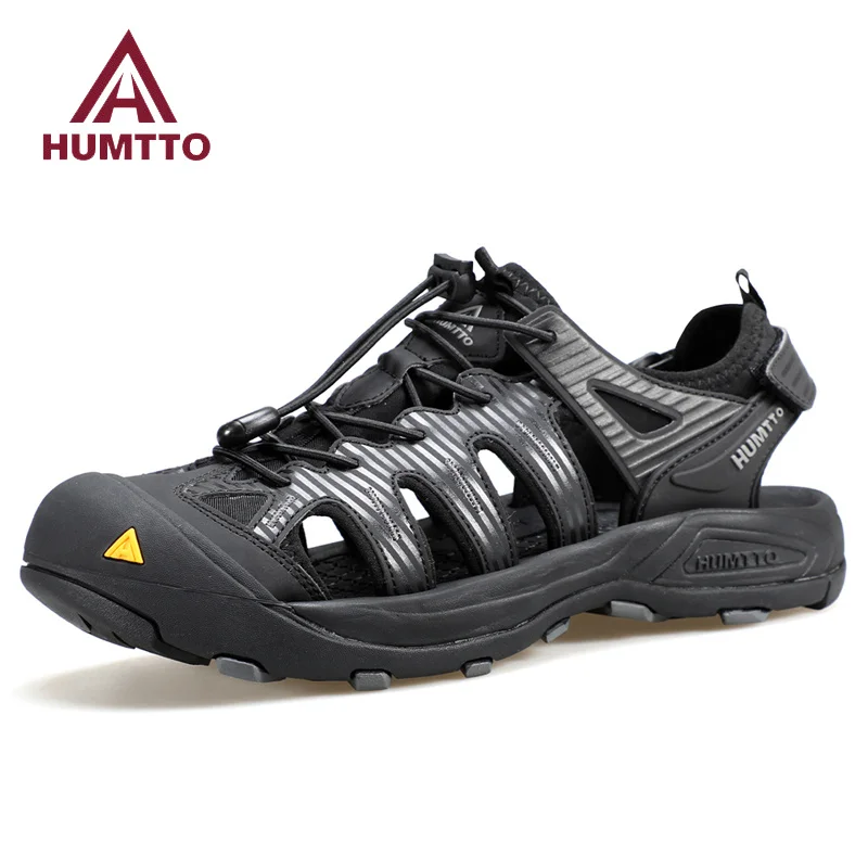 

HUMTTO Summer Sandals Breathable Outdoor Hiking Shoes for Men Water Beach Mens Sandals Camping Fishing Climbing Aqua Man Sneaker