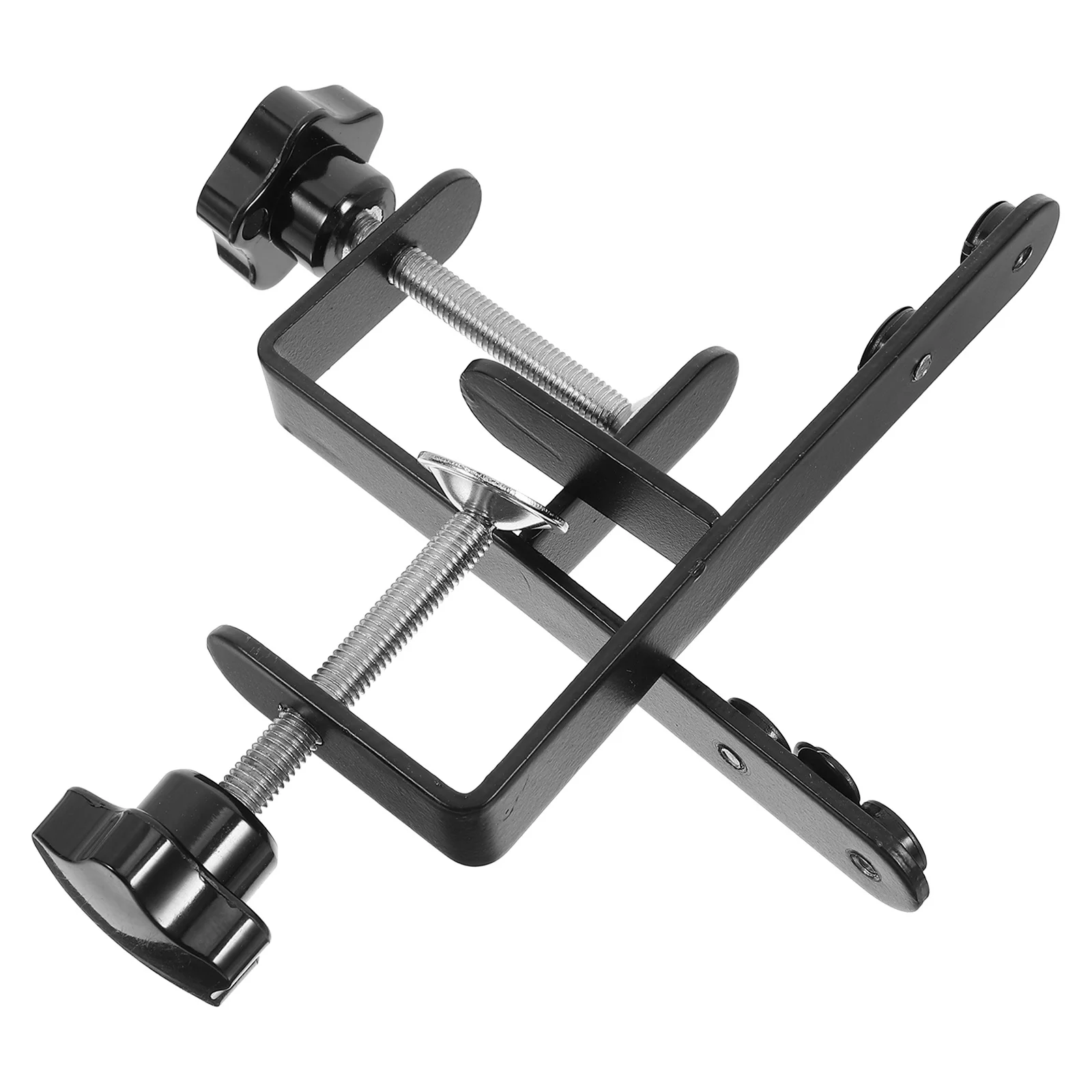 테이블 위에 설치하는 조절 가능한 C형 클램프 브래킷 2개, 페그보드 데스크 정리 도구 보관 공예 용품 홀더