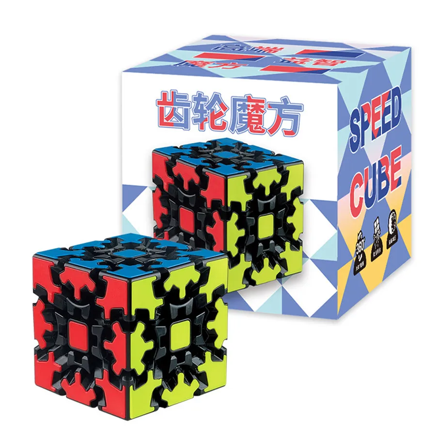 Fanxin Gear Magic Cube 3x3x3 Gear Cube 3D Irregular Magic Cube Color Box Packaging Puzzle Toys Children Gifts Toys Cubo Magico