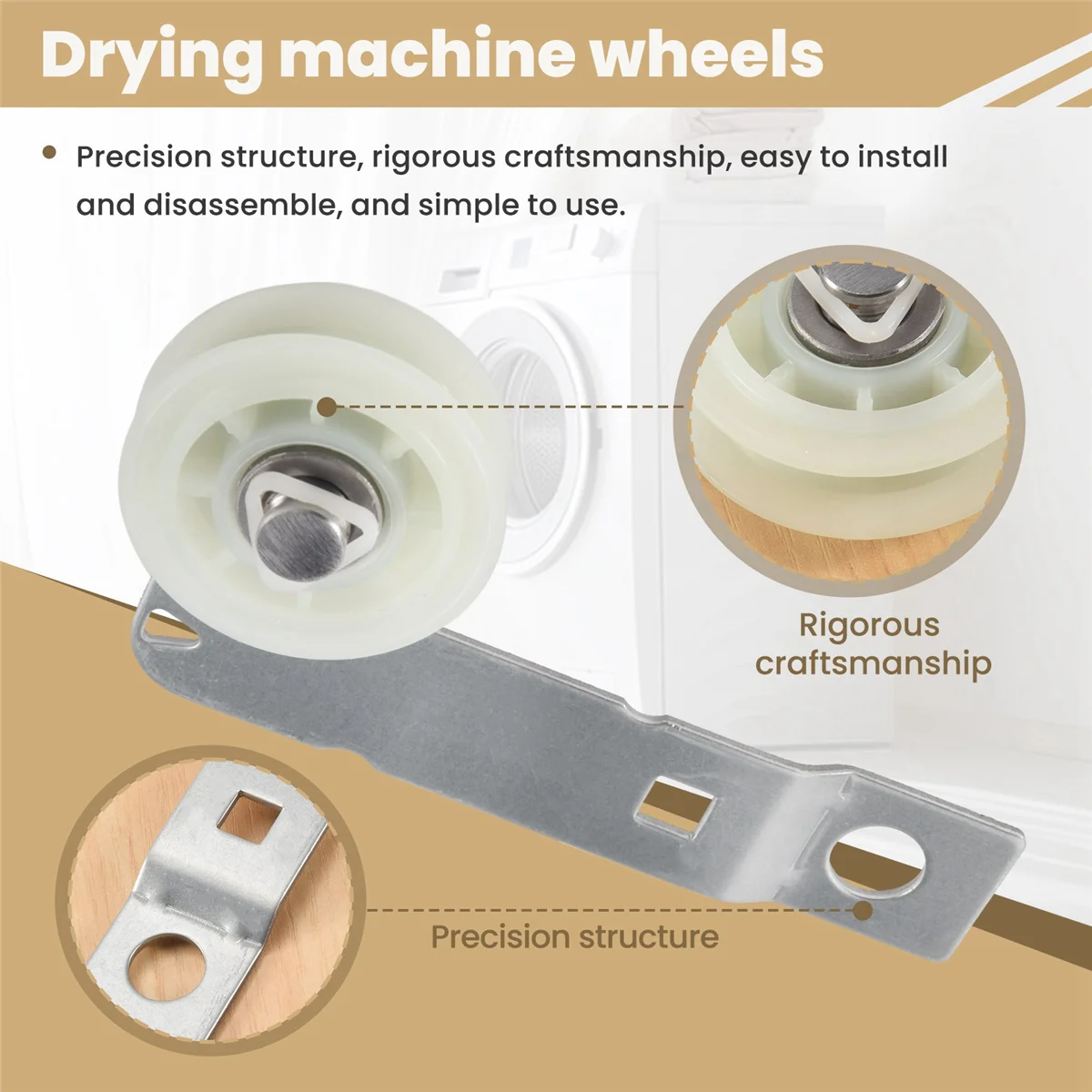 브래킷 포함 건조기 아이들러 도르래, 켄모어 건조기 교체 부품, W10837240