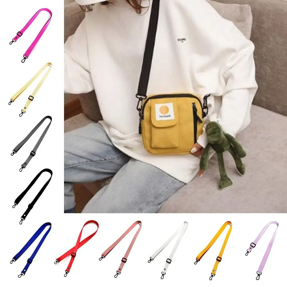 Nylon Shoulder Strap Lanyard Replacement Adjustable Crossbody Bag Strap Solid Color Phone Case Hanging Rope Bag Accessories