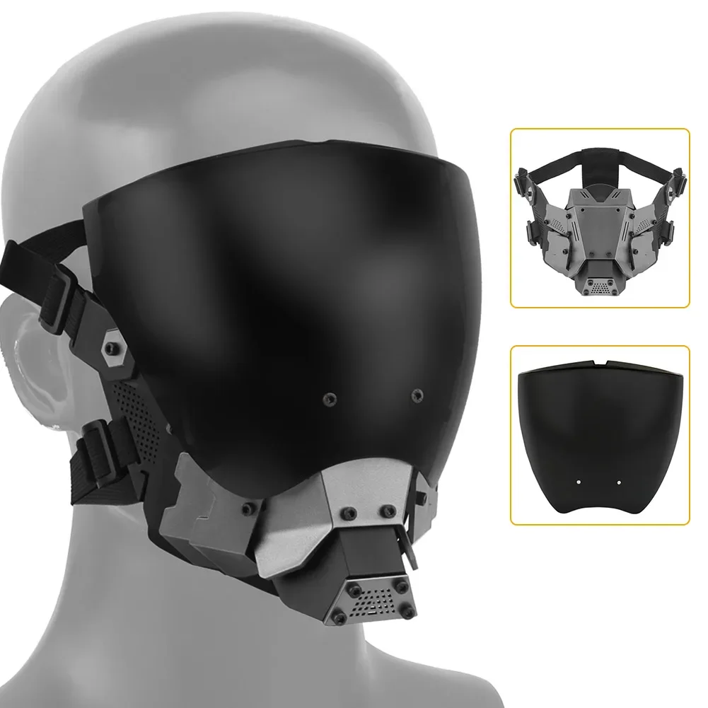 Paintball CS Wargame Sports Mask Breathable Cyberpunk Cosplay Tactical Commander Mask Anti-fog Cosplay Masks Protective Gear
